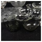 Assorted Clear Glassware - Bowls, Compotes, Sugar Bowls & Cruet