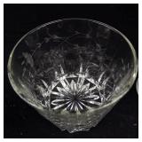 Crystal Glassware Assortment - 2 Decanters, Ice Bucket & Oil Lamp