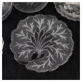 Assorted Clear Glass Plates