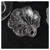 Assorted Clear Glass Plates
