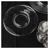 Assorted Clear Glass Plates
