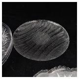 Assorted Clear Glass Plates