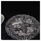 Assorted Clear Glass Plates
