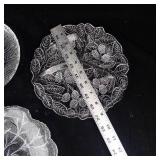 Assorted Clear Glass Plates