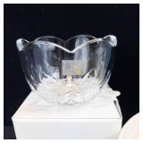 Mikasa Petite Points Glassware Lot - Blue Vase, Bowls & Glasses