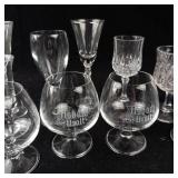 Assorted Crystal Glassware Set - Stemware, Goblets & Tumblers- 14 pieces