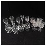 Assorted Crystal Glassware Set - Stemware, Goblets & Tumblers- 14 pieces