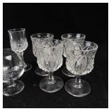Assorted Crystal Glassware Set - Stemware, Goblets & Tumblers- 14 pieces