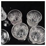 Assorted Crystal Glassware Set - Stemware, Goblets & Tumblers- 14 pieces