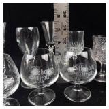 Assorted Crystal Glassware Set - Stemware, Goblets & Tumblers- 14 pieces