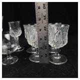 Assorted Crystal Glassware Set - Stemware, Goblets & Tumblers- 14 pieces