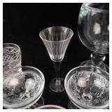 Assorted Crystal Glassware Set - Stemware, Goblets & Tumblers- 14 pieces