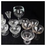 Assorted Crystal Glass Stemware (16-Piece) - Goblets, Wine Glasses & Flutes