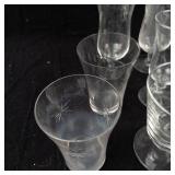 Large Assortment of Clear Glass Stemware