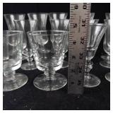 Large Assortment of Clear Glass Stemware