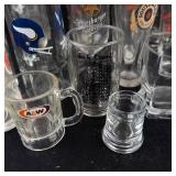 Assorted Beer Glasses - Wurzburger Hofbrau, Banks