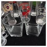 Assorted Beer Glasses - Wurzburger Hofbrau, Banks