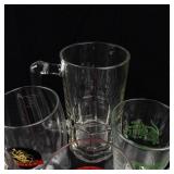 Assorted Beer Glasses - Wurzburger Hofbrau, Banks