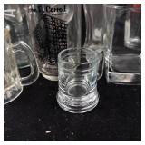 Assorted Beer Glasses - Wurzburger Hofbrau, Banks