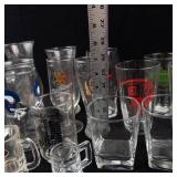 Assorted Beer Glasses - Wurzburger Hofbrau, Banks