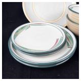 Noritake Stoneware New West Pattern Dinner Plates & Bowls - Made in Japan