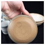 Noritake Stoneware New West Pattern Dinner Plates & Bowls - Made in Japan