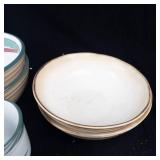Noritake Stoneware New West Pattern Dinner Plates & Bowls - Made in Japan