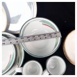 Noritake Stoneware New West Pattern Dinner Plates & Bowls - Made in Japan