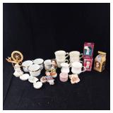 Enesco Porcelain Mugs & Figurines Assortment