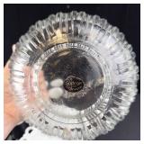 Godinger Crystal Bowl, Milk Glass Bowl & 8 Porcelain Espresso Cups (Lot of 3)