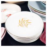 Assorted Glassware Bowls & Plates - Vintage Floral & Car Motif Patterns