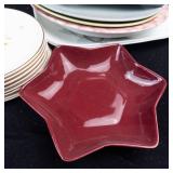 Assorted Glassware Bowls & Plates - Vintage Floral & Car Motif Patterns