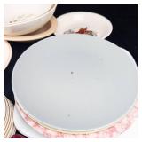 Assorted Glassware Bowls & Plates - Vintage Floral & Car Motif Patterns