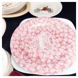 Assorted Glassware Bowls & Plates - Vintage Floral & Car Motif Patterns