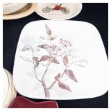 Assorted Glassware Bowls & Plates - Vintage Floral & Car Motif Patterns