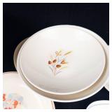Assorted Glassware Bowls & Plates - Vintage Floral & Car Motif Patterns