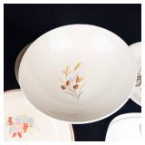 Assorted Glassware Bowls & Plates - Vintage Floral & Car Motif Patterns