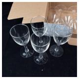 11-Piece Stemware Glass Set - 5.5-Inch Tall Wine Glasses