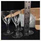 11-Piece Stemware Glass Set - 5.5-Inch Tall Wine Glasses