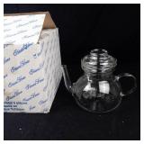 Princess House Crystal Teapot 3-Piece Set - Made in Czech Republic