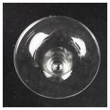 Princess House Floral Etched Crystal Vase - Tall Clear Hurricane-Style