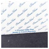 Princess House Crystal Cake Pan - Made in Czech Republic