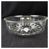 Princess House Crystal Cake Pan - Made in Czech Republic
