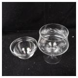 Princess House Shrimp Cocktail Glasses & Inserts