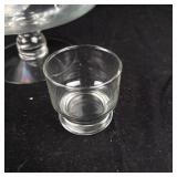 Princess House 14-Pc Crystal Punch Bowl Set With Pedestal & 12 Cups