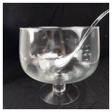 Princess House 14-Pc Crystal Punch Bowl Set With Pedestal & 12 Cups