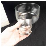 Princess House 14-Pc Crystal Punch Bowl Set With Pedestal & 12 Cups