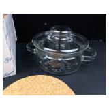 Princess House 5 Pc 1 Qt Crystal Casserole Set Made in Czech Republic
