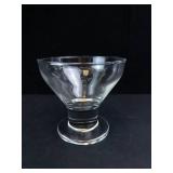 Princess House Etched Glass Footed Martini or Dessert Glasses (Lot of 8)