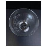 Princess House Etched Glass Footed Martini or Dessert Glasses (Lot of 8)